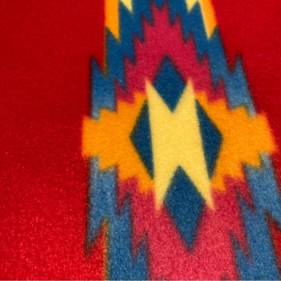 AZTEC TRIBAL American Southwestern Blanket Throw Bedding Blanket Fleece 38 x 60" - Picture 9 of 12